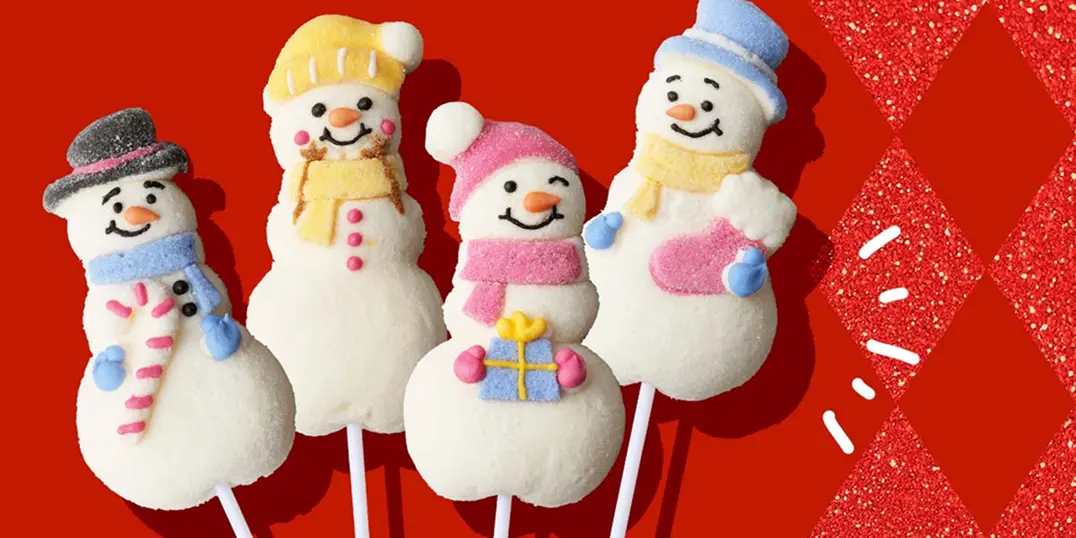 オリジナル マシュマロ ロリポップ（スノーマン）
