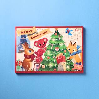 ラズ　アドベントカウントダウン(クリスマスツリー)　1枚【クリスマス】