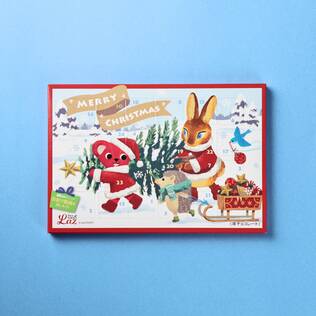 ラズ　アドベントカウントダウン(サンタ)　1枚【クリスマス】