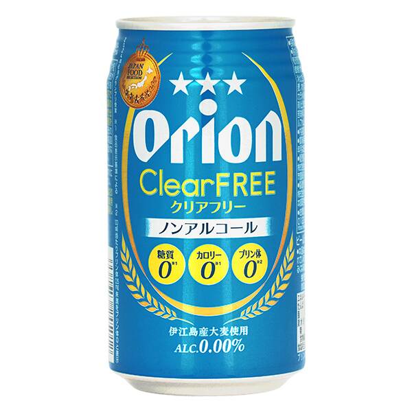 オリオン　クリアフリー　ノンアルコールビール0.00％　350ml