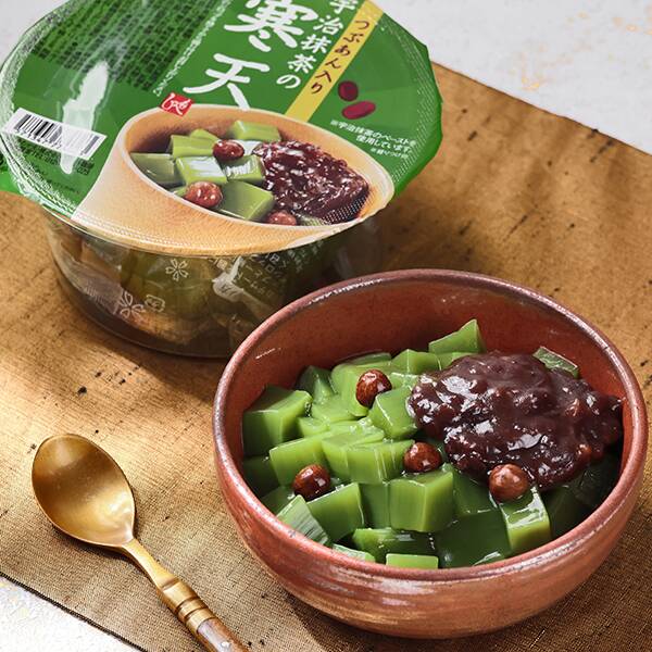 つぶあん入り　宇治抹茶の寒天　280g【賞味期限：2026/9/6】