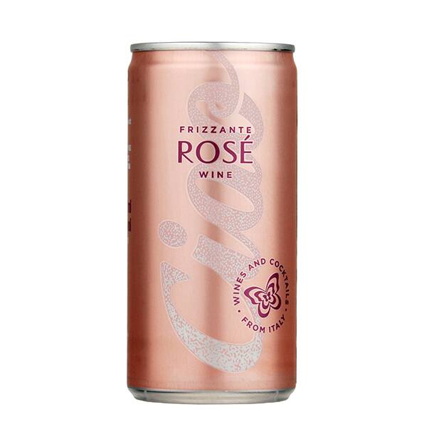 【お酒】チャオ　ロゼ　スパークリング缶ワイン　（ロゼ・微発泡）　200ml
