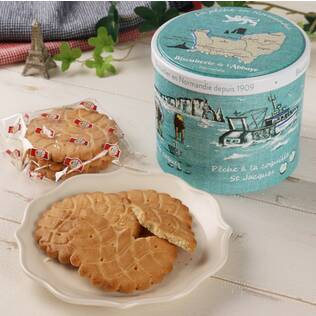 オンラインストア限定　アベイ　ノルマンディバターガレット　フィッシャーマン缶　130g