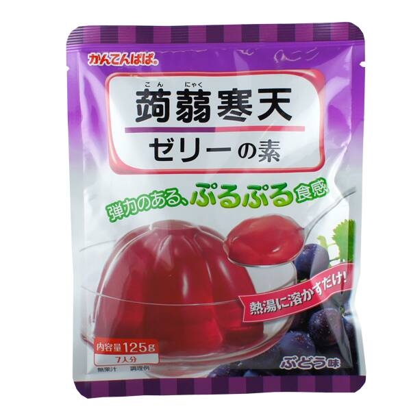 かんてんぱぱ こんにゃく寒天ゼリーの素 ぶどう 125g - カルディコーヒーファーム オンラインストア