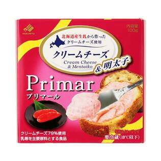 【冷蔵】北海道クリームチーズ　プリマール＆明太子　100g