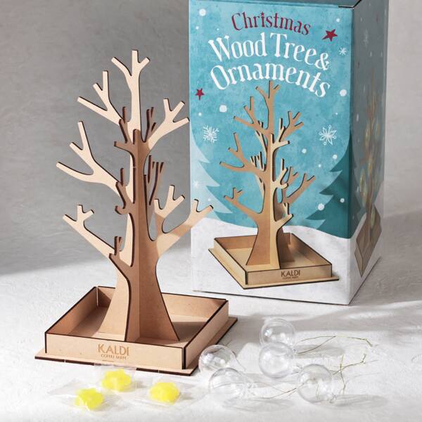 クリスマス　ウッドツリー&オーナメント　1個【クリスマス】