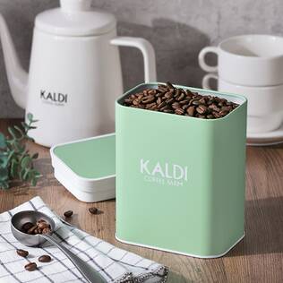 スクエアキャニスター缶（ミントグリーン）　1個