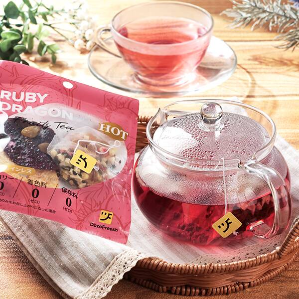 ドーゾフリーシュ　ルビードラゴン（レッドドラゴンフルーツ・紅茶）　15g