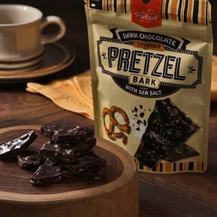 ザ・プレッツェル　ダークチョコレートシーソルトプレッツェルバーク　75g