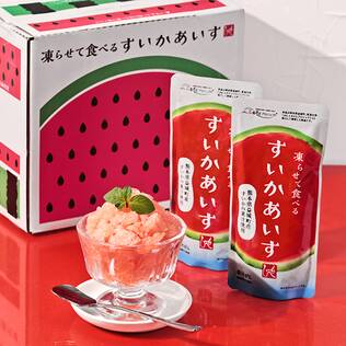 ＜12個＞凍らせて食べる　すいかあいす　100g×12個（熊本県益城町産すいかの果汁使用）