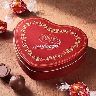 リンツ　リンドール　ハート缶　5p