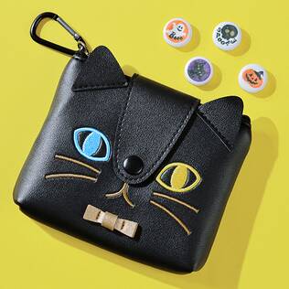 くろねこコインケース　1p【ハロウィン】