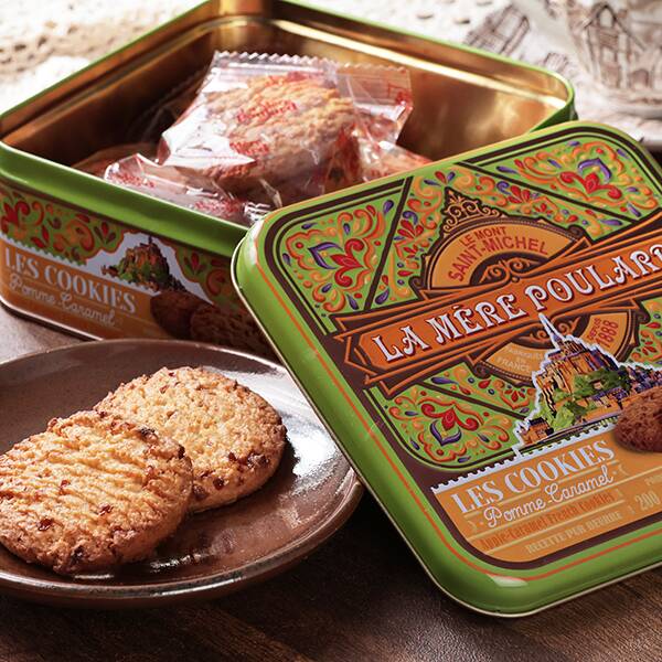 オンラインストア限定　ラ・メール・プラール　ミティック缶　アップルキャラメルクッキー　10p