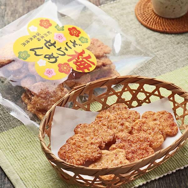 ひざつき製菓　梅ざらめせん　75g