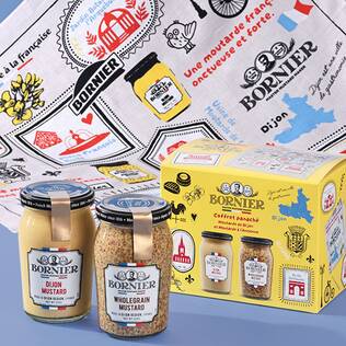 ボルニエ　マスタードセット(ランチクロス付き)　1セット