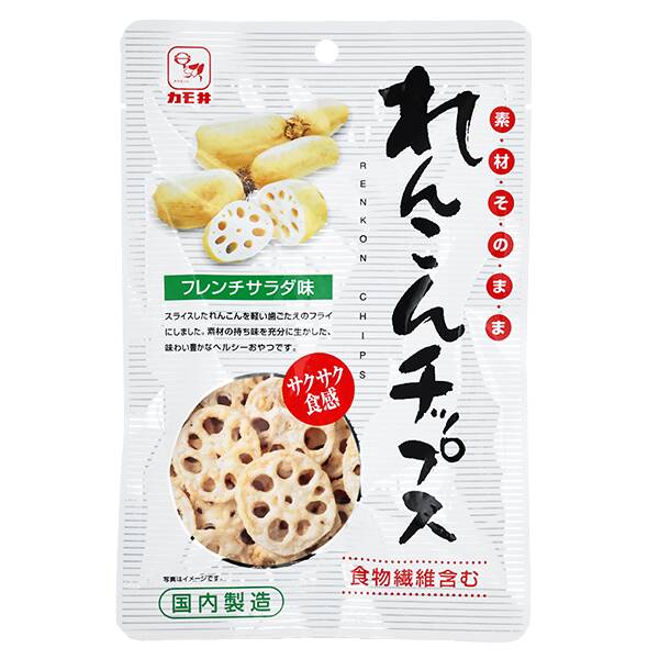 カモ井　素材そのまま　れんこんチップス　22g