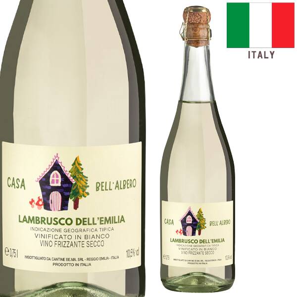 【お酒】カーサ・ベッラルベロ　ランブルスコ・ビアンコ・セッコ（白・微発泡）　750ml