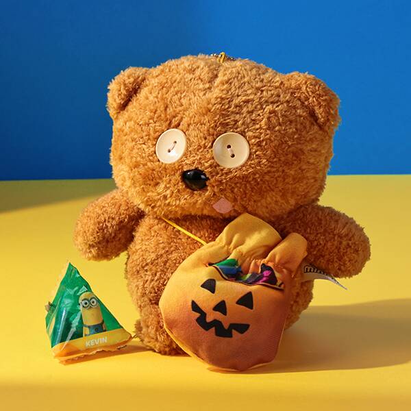 ハロウィン　もこもこティムwithパンプキンバッグ　ミニオン　1個【ハロウィン】