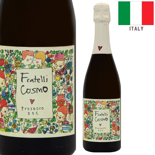 【お酒】ベッレンダ　フラテッリ・コスモ　プロセッコ　エクストラ・ドライ（白・発泡）750ml