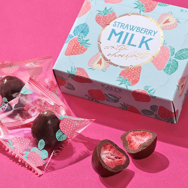 苺のコーテッドチョコ　ミルク　3p