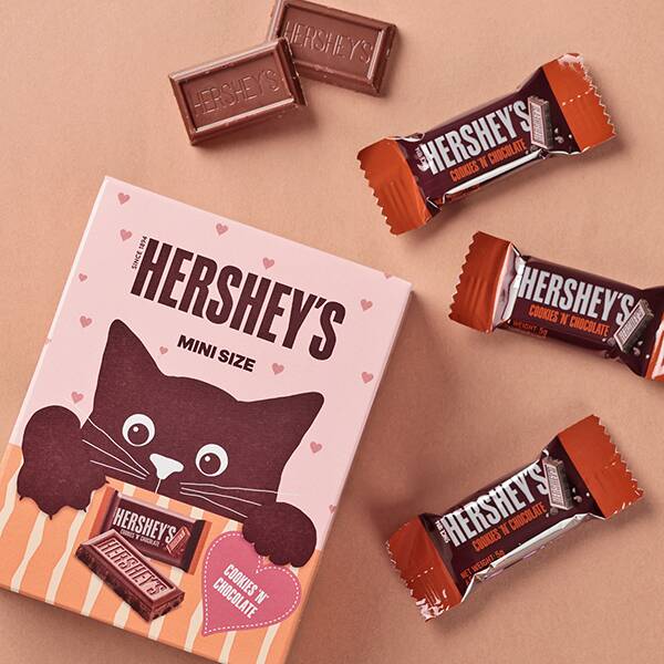 オンラインストア限定　ハーシー　ハングリーキャットボックス　クッキー＆チョコレート　ミニズ　12p