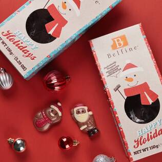 ベルフィン　ミニクリスマスレリーフバッグ（サンタ＆スノーマン）　150g【クリスマス】