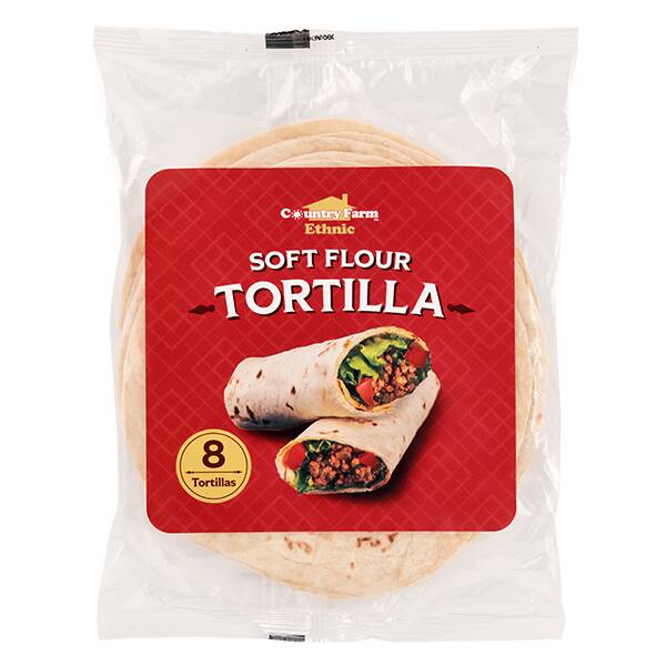 カントリーファーム　フラワートルティーヤ　320g（8枚）