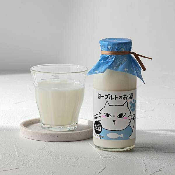 【お酒】ヨーグルトのお酒　猫ラベル　プレーン　160ml