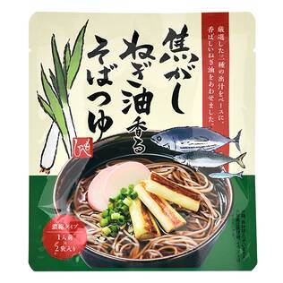 焦がしねぎ油香るそばつゆ　76g