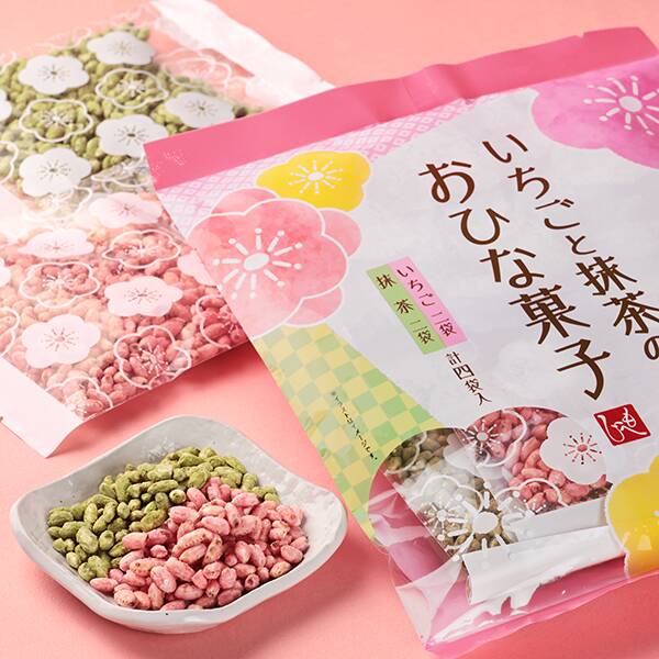 いちごと抹茶のおひな菓子　80g