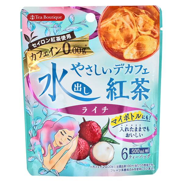 ティーブティック　やさしいデカフェ紅茶　ライチ　6p