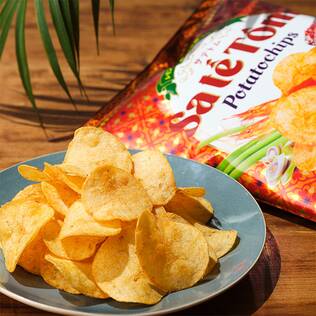 サテトムポテトチップス　レモングラス香るエビ辣油風味　60g