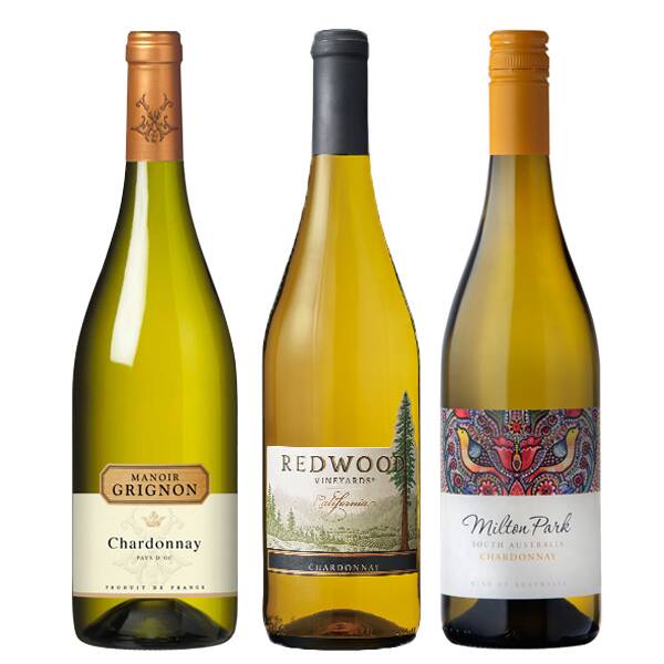 【お酒】オンラインストア限定　人気品種シャルドネ飲み比べ　厳選3本セット