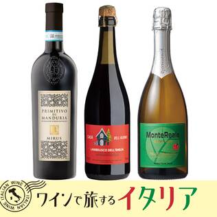 【お酒】オンラインストア限定　果実味を楽しむ　イタリアワイン　厳選3本セット