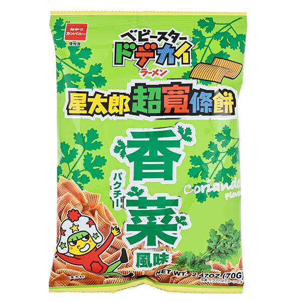 おやつカンパニー　ベビースター　ドデカイラーメン　パクチー味　70g