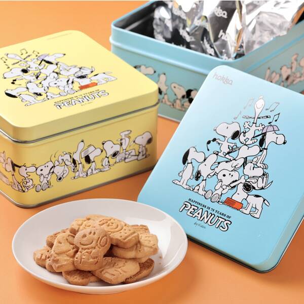 ピーナッツ75周年　クッキー缶　1個