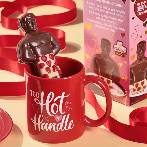 オンラインストア限　マイフェイバリットカンパニー　パーフェクトマン　マグ付きホットチョコ　50g