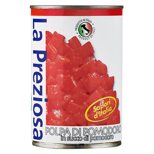 ラ・プレッツィオーザ　ダイストマト缶　400g【賞味期限：2027/9/30】