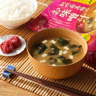 お味噌のおいしい　紀州南高梅のお味噌汁　4食入