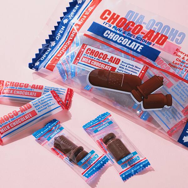 チョコエイド　バッグ（ブルー）　70g