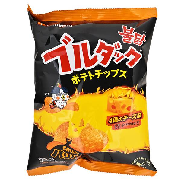 三養　ブルダック　ポテトチップス　4種のチーズ味　55g