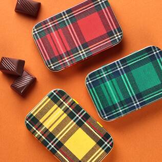 ミニチェック缶　アーモンドチョコレート　1個