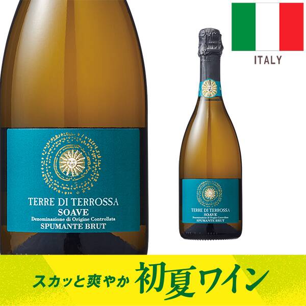【お酒】サンドロ・デ・ブルーノ　テッレ・ディ・テロッサ　ソアヴェ・スプマンテ・ブリュット（白・発泡）750ml